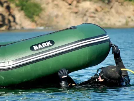 Diving with a BARK Inflatable Boat